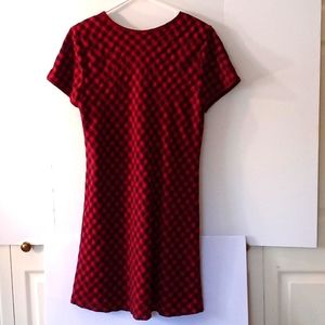 Sunshine Starshine Women's Checker Dress - Size (14) - Red/Black - Polyester